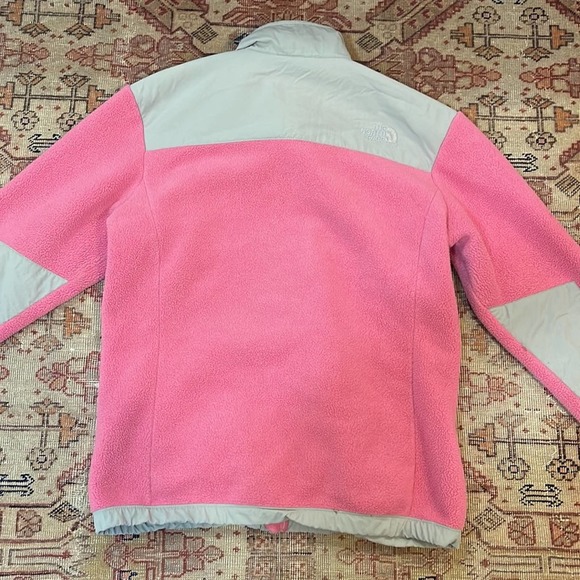 The north face girls XL Colorblock pink grey fleece zip up - Picture 5 of 5